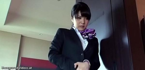  Japanese flight attendants meeting their horny boss
